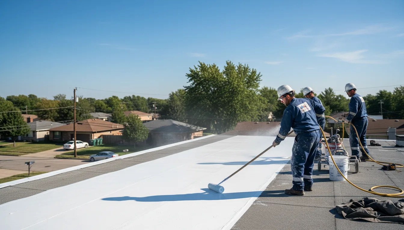 Commercial roof coating in Dennis, MA near me